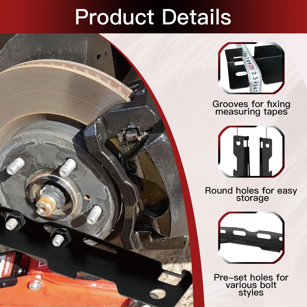 LCGP Wheel Alignment Tool Plates 2 Pack Toe with 2 Black
