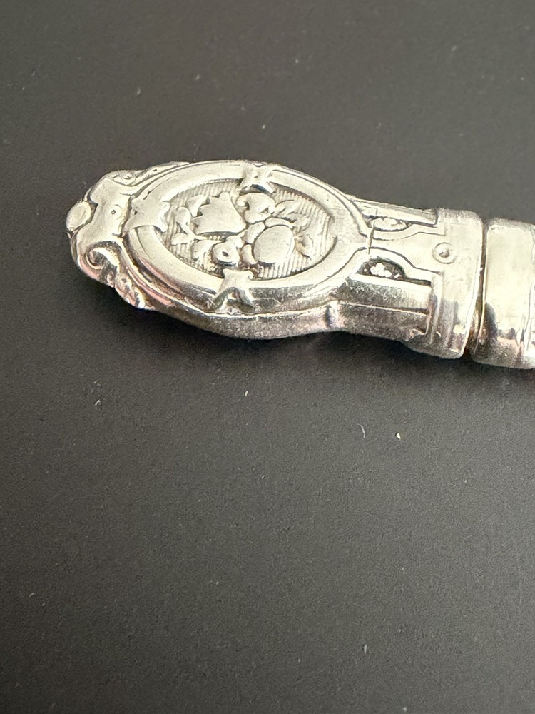 Victorian Solid Silver Needle Case Floral Design 925 Hallmark c1890