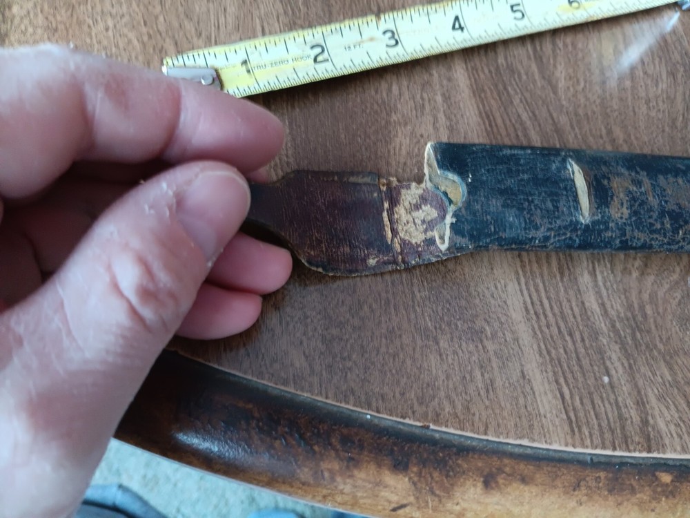 Antique Leather Straight Razor Protective Case