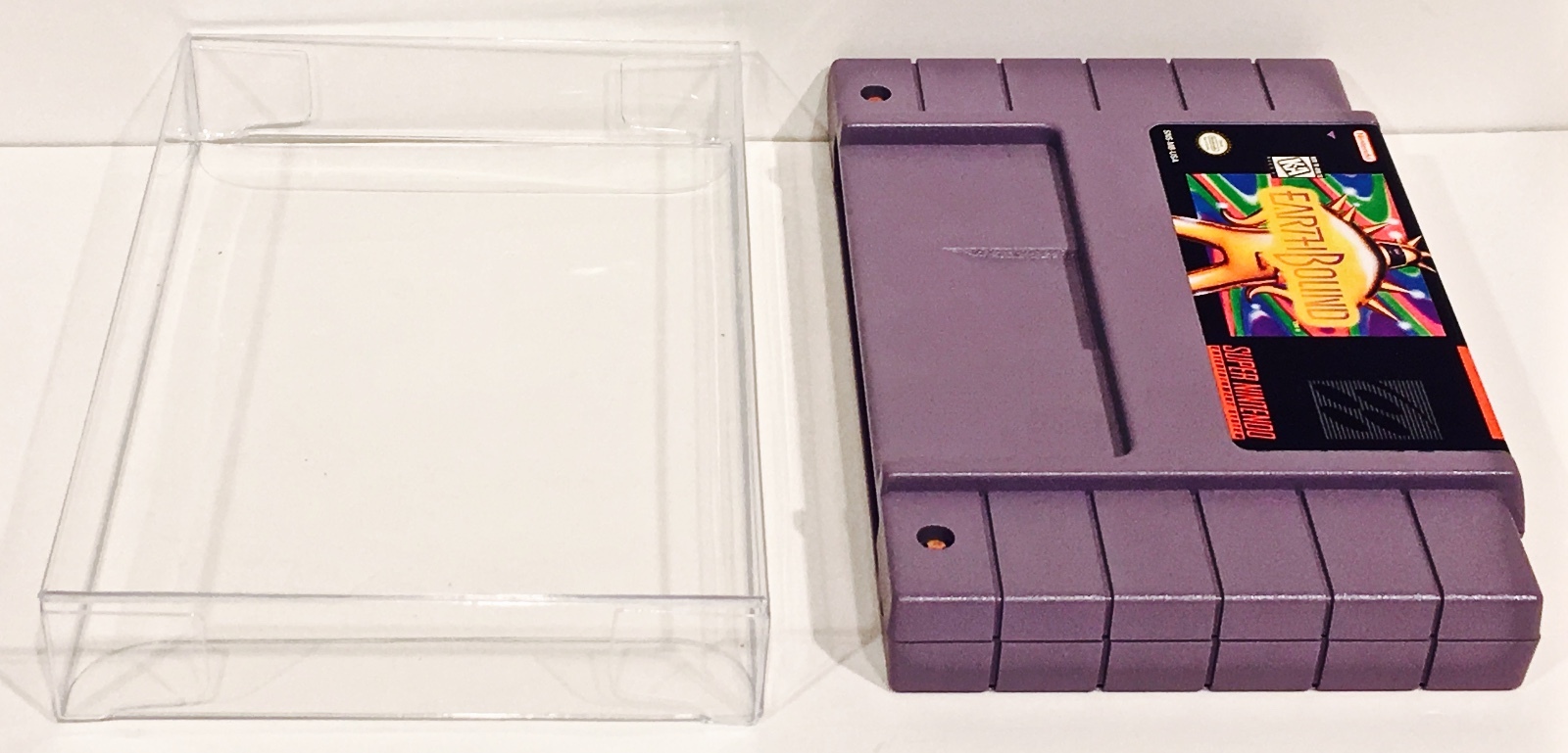 25 SNES Cartridge Protectors Custom Clear Cases Super Nintendo Video Game Carts