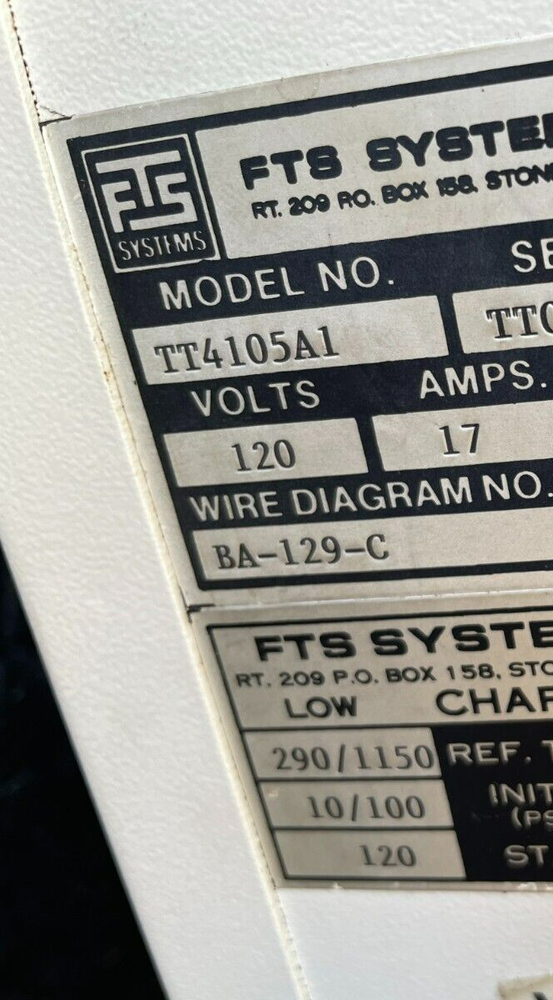 STS Systems Multi-Cool Bath-Low Temperature Bath Model No. TT4105A1