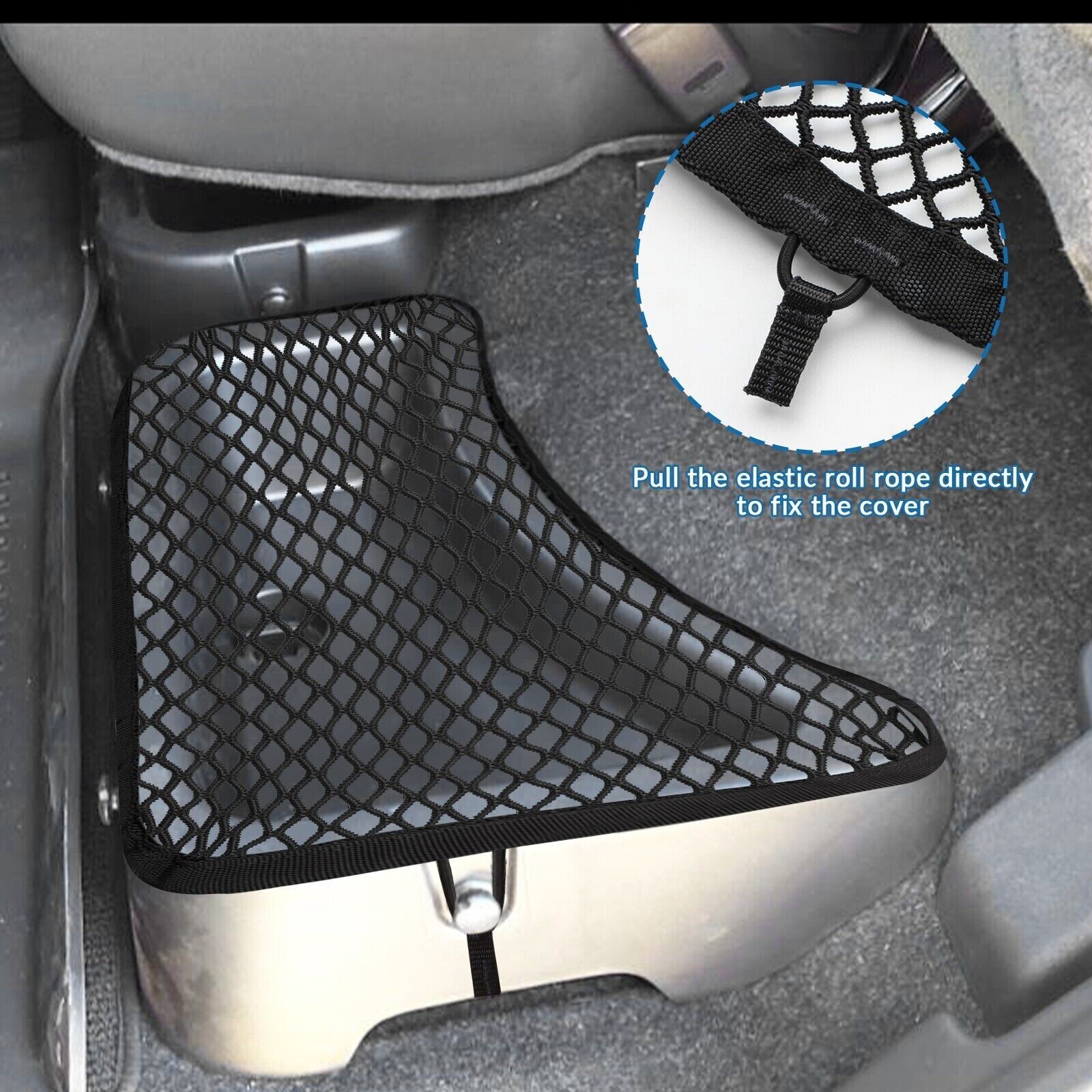 MARCHFA Rear Underseat Storage Mesh Net for Nissan Frontier 2022 2023 Accessory