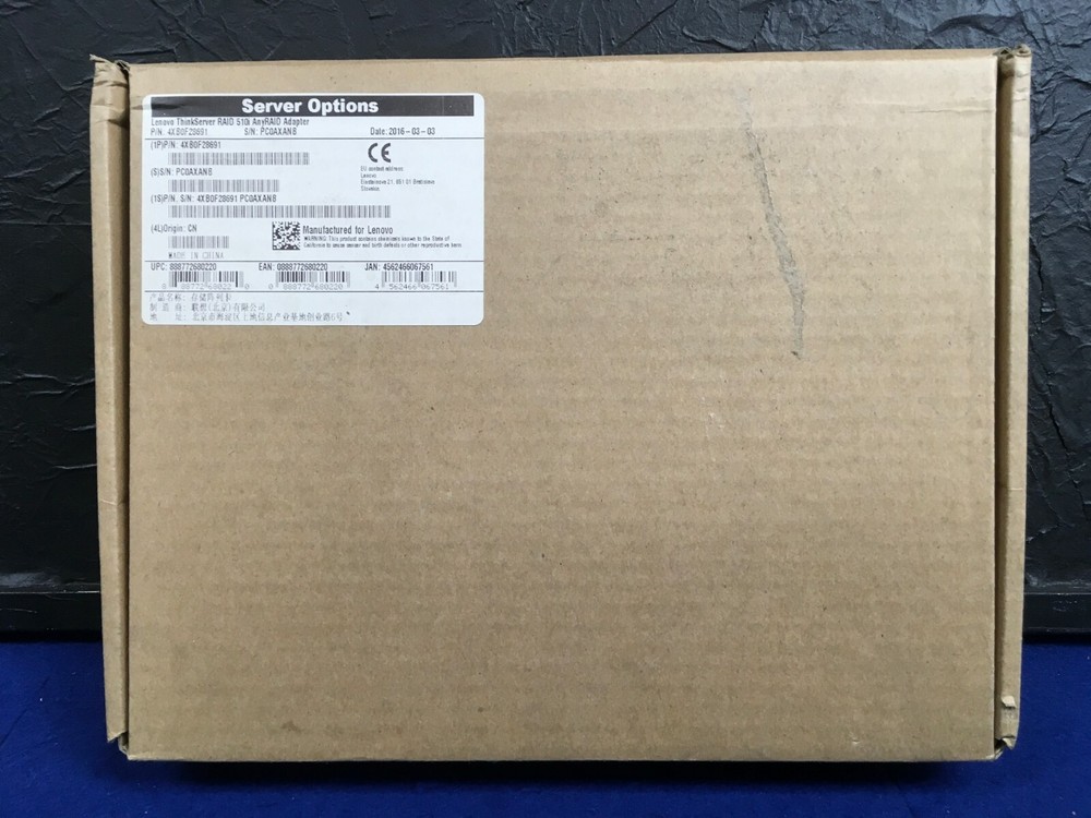 ⭐ Lenovo ThinkServer RAID 510i AnyRAID Adapter Storage Controller 4XB0F28691 ✅❤️