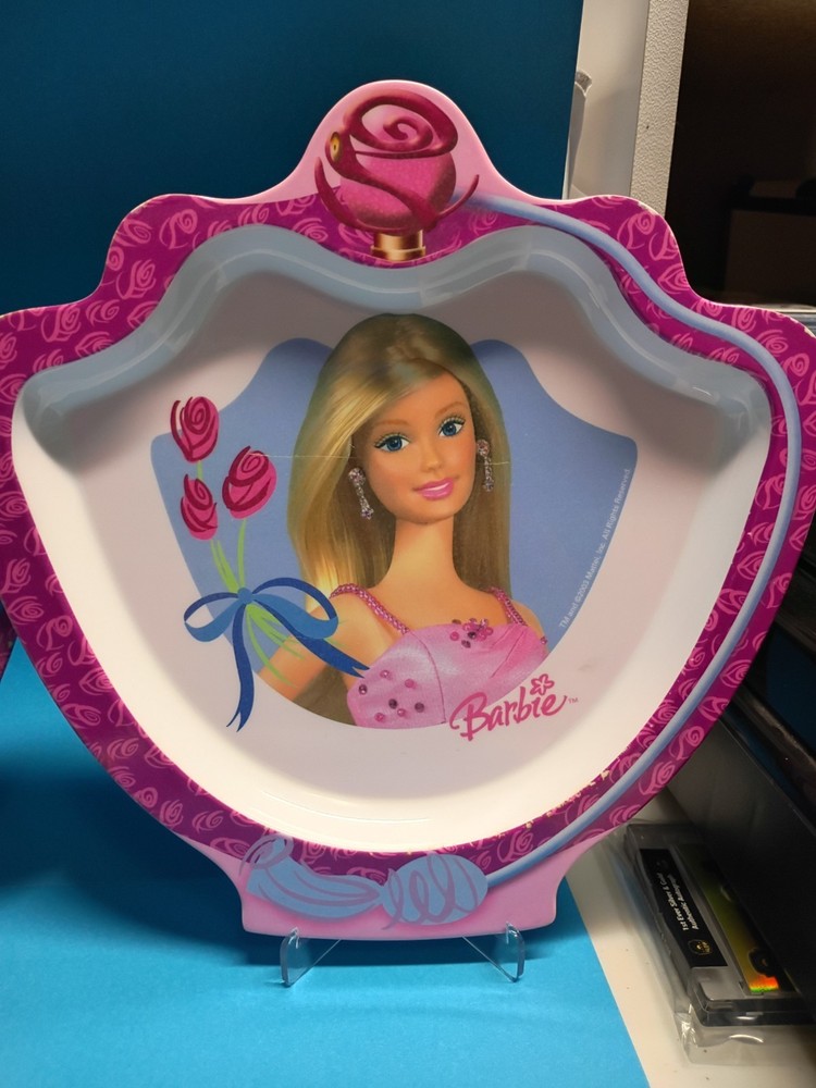 (2) Vintage Barbie plates