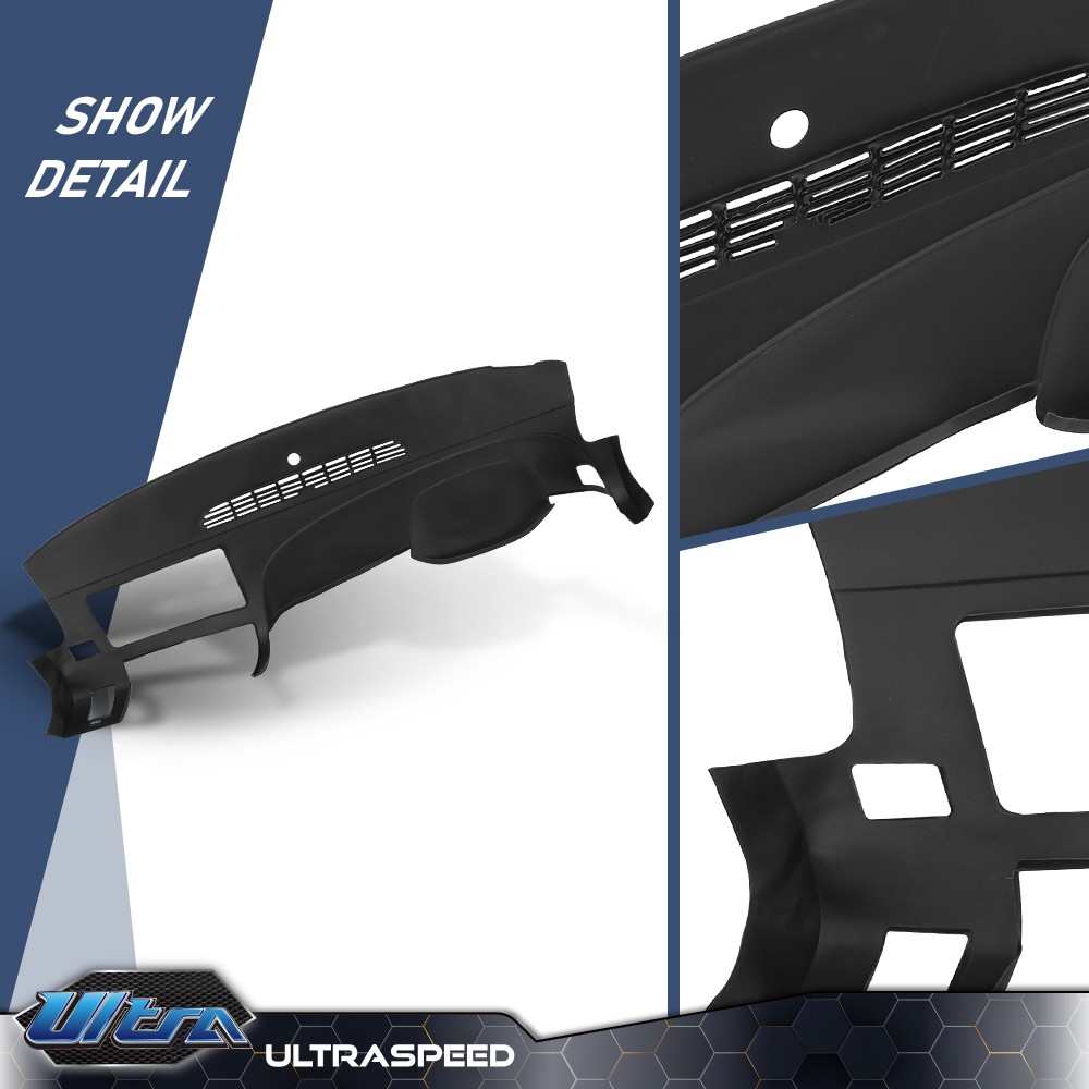 Soft TPE Dash Board Cover Cap Black For 07-2014 Silverado LS LT WT Sierra SL SLE