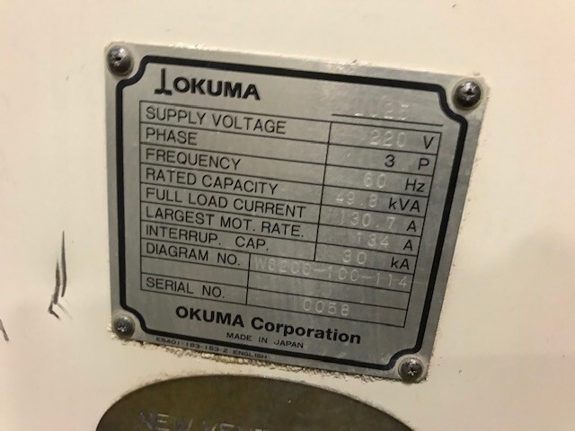 Okuma LU25 CNC Lathe