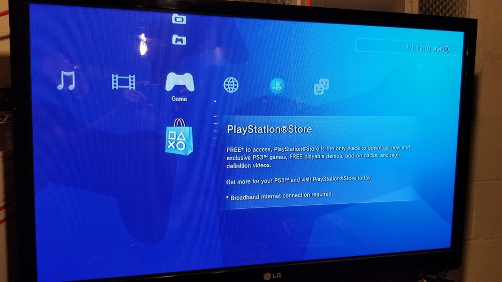 Sony PlayStation 3 PS3 Slim Console With Controller & Cords Tested & Working!