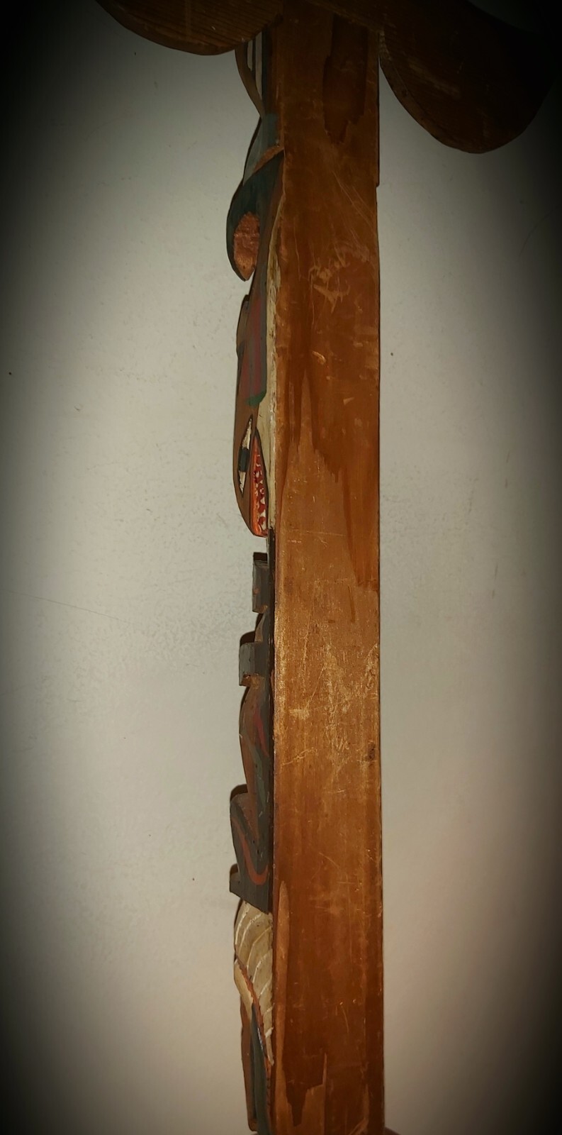 Northwest Coast; 2 Polychromed Model Totem Poles (early 20th c).