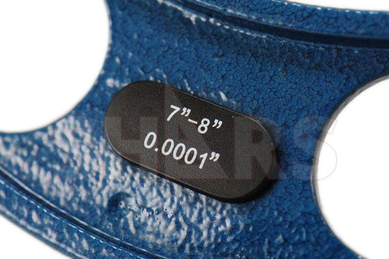 Shars 7-8" x 0.0001" Outside Micrometer Solid Metal Frame New R}