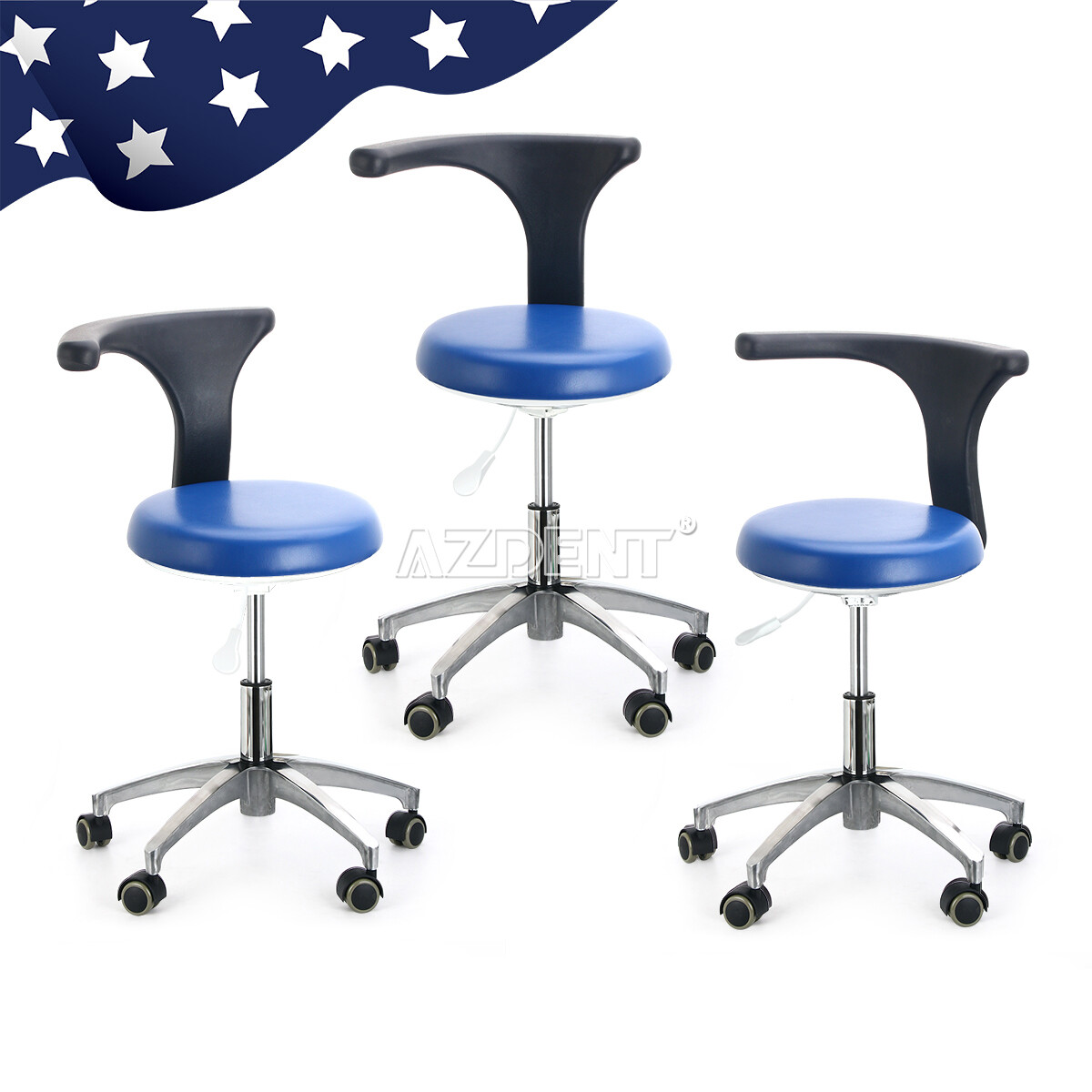 Ergonomic Dental Operator Stool Dentist Hygiene Doctor's Assistant Nurse Chair