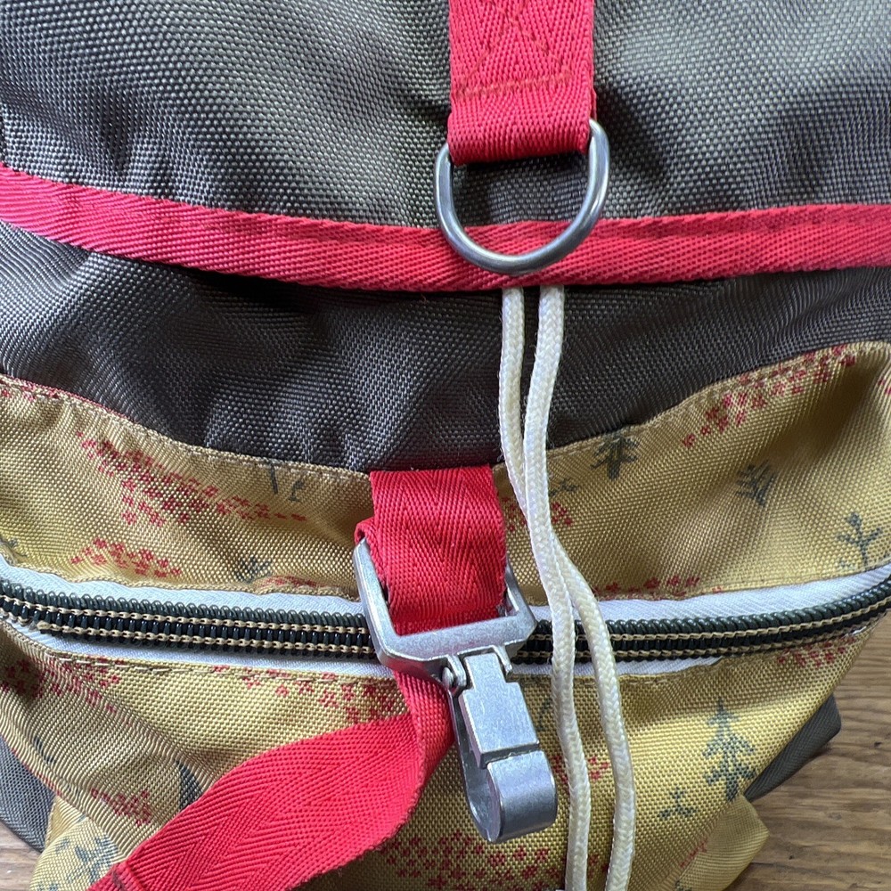 Poler Canvas Drawstring Soft Backpack Camping Hicking Large 18 X 15”