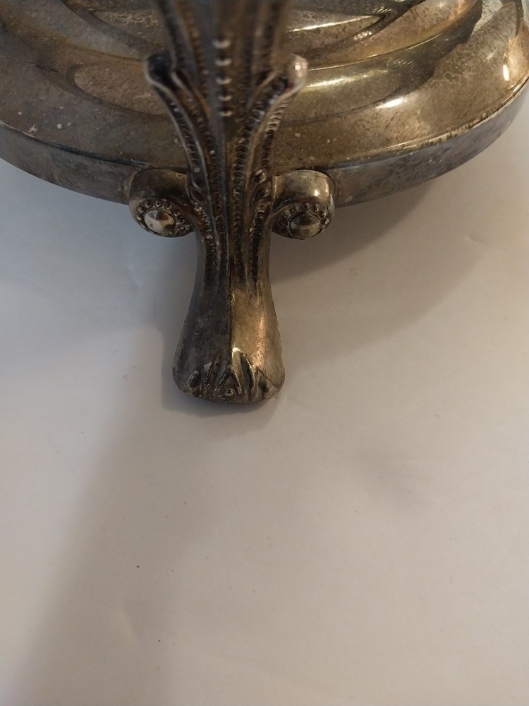 Vintage Silverplated Round Chafin Dish Stand