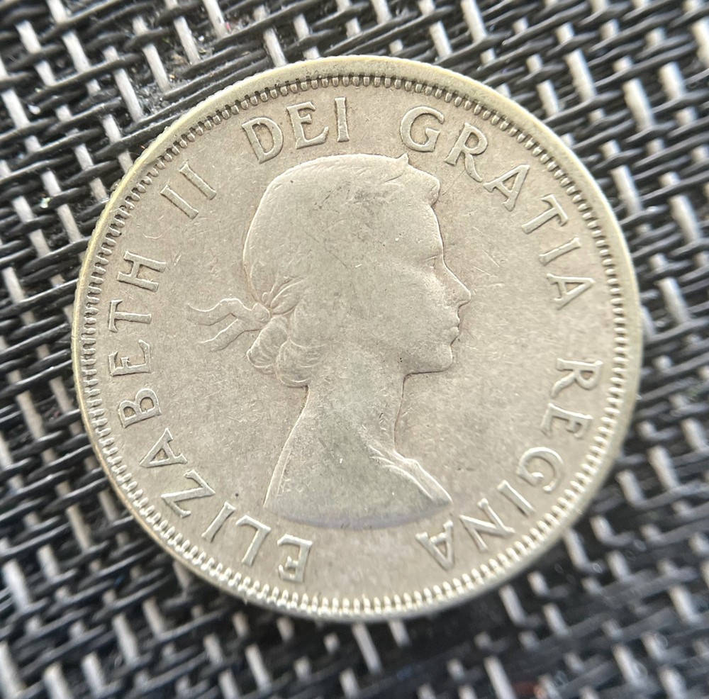 1956, Canada, 80% Silver Half Dollar,