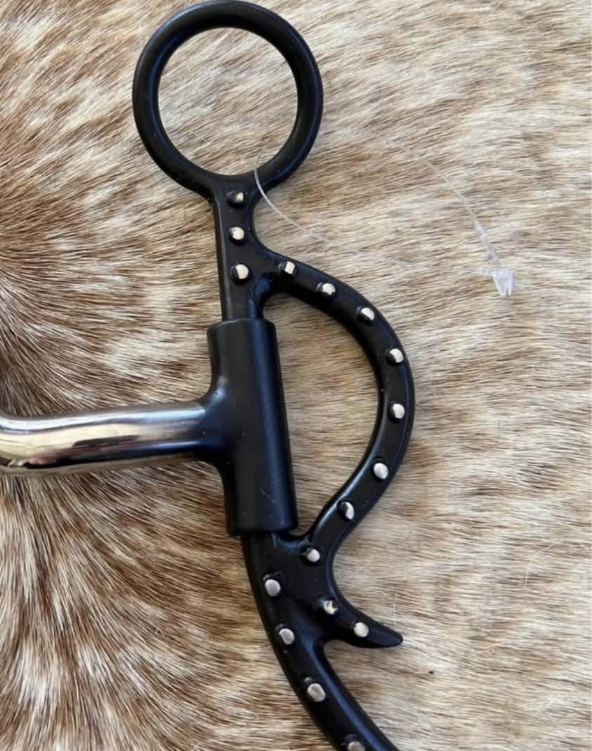 5” Mouth Hinge Port Medium Shank Copper Roller Horse Bit