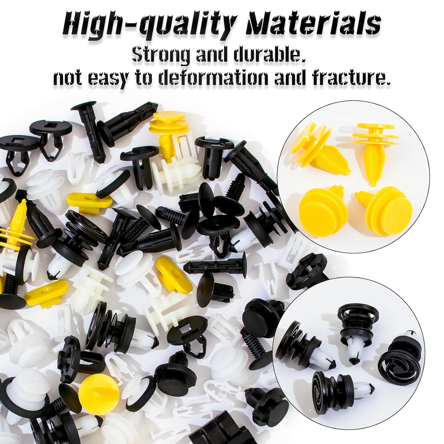 70 Pcs Tesla Clips Tesla Bumper Fender Liner Push Retainer Fastener Rivet Cli