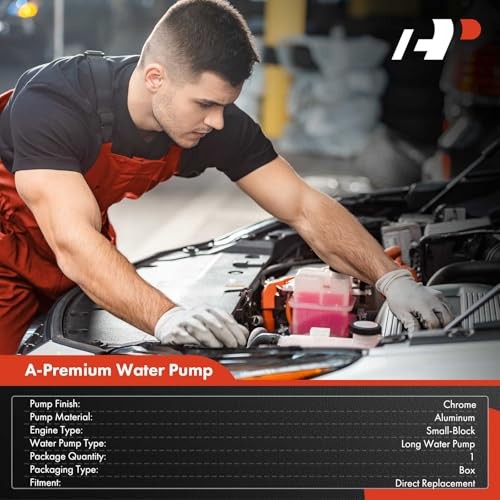 Engine Water Pump Compatible with Chevy Small-Block 1969-1976 V8 Engine