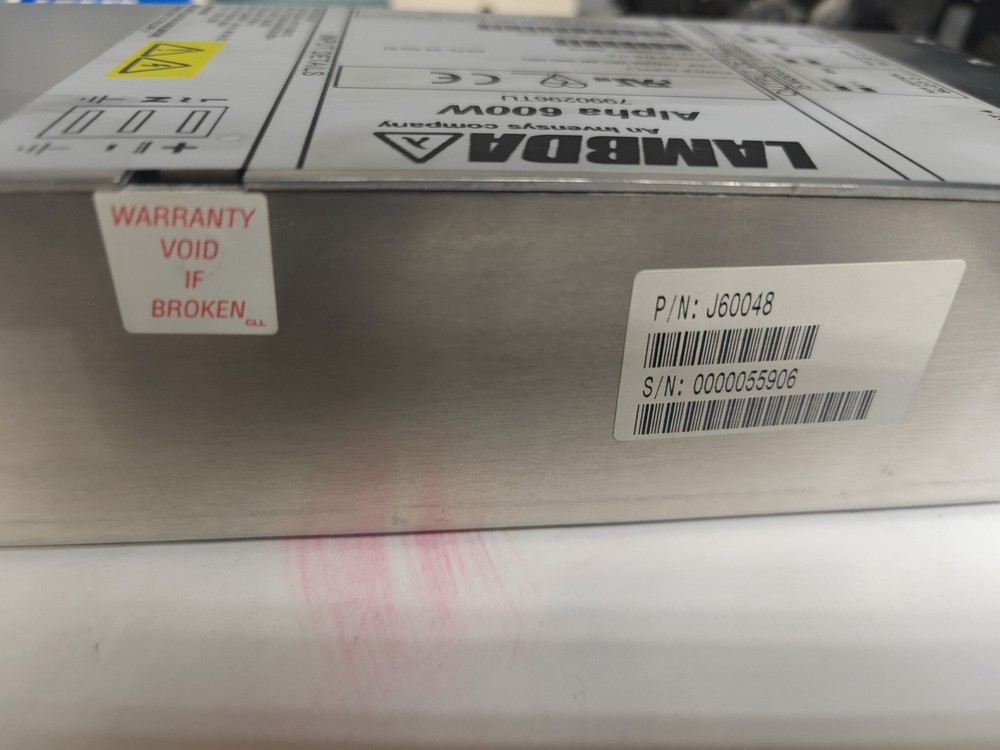 Lambda J60048 Alpha 600W Power Supply CA600 , 7990296TU