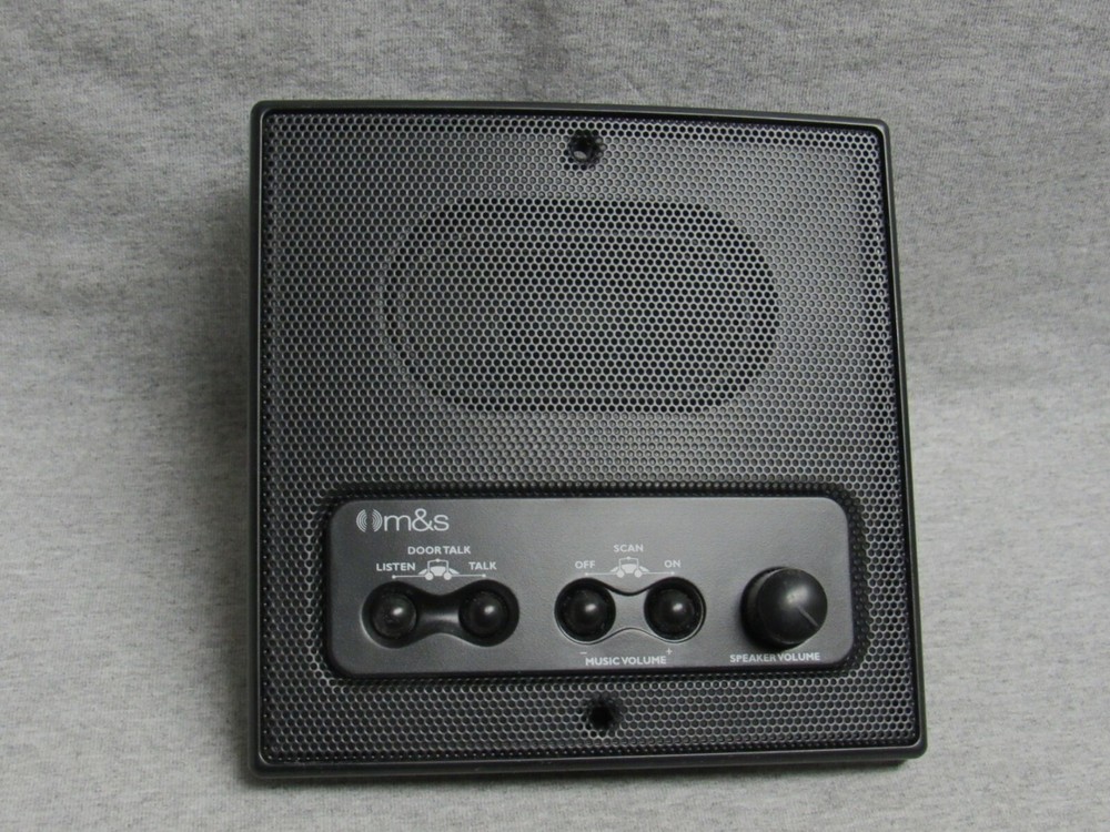 DMC4RSB w/Black DMCFRB M&S Intercom Room Station 4-wire DMC3-4