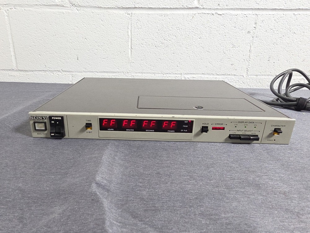 Sony BVG-1500 PS Rack Mounted Time Code Generator PAL Video Format