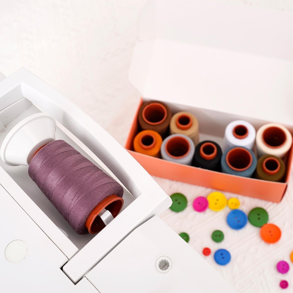 Sewing Thread Set, All Purpose Sewing Thread 40wt, 10 Spools Assorted Colors ...