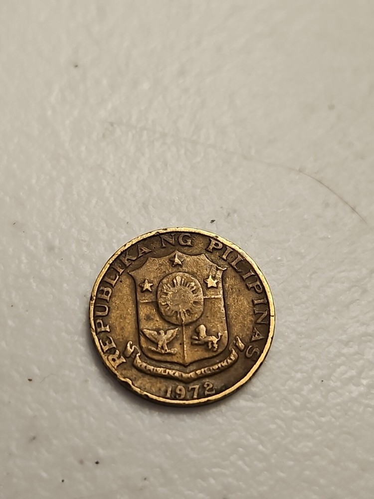 1972 Philippines 5 Sentimos Bras Phillipines