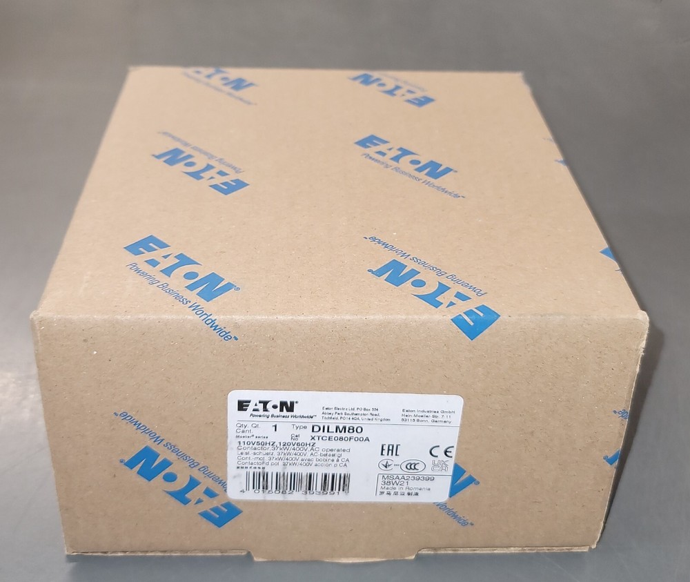 XTCE080F00A Eaton DILM80 Moeller IEC Contactor - New