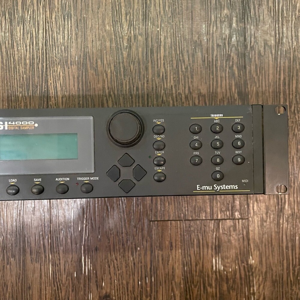 E-mu ESI-4000 sampler Checking for power-on only Black sound source material