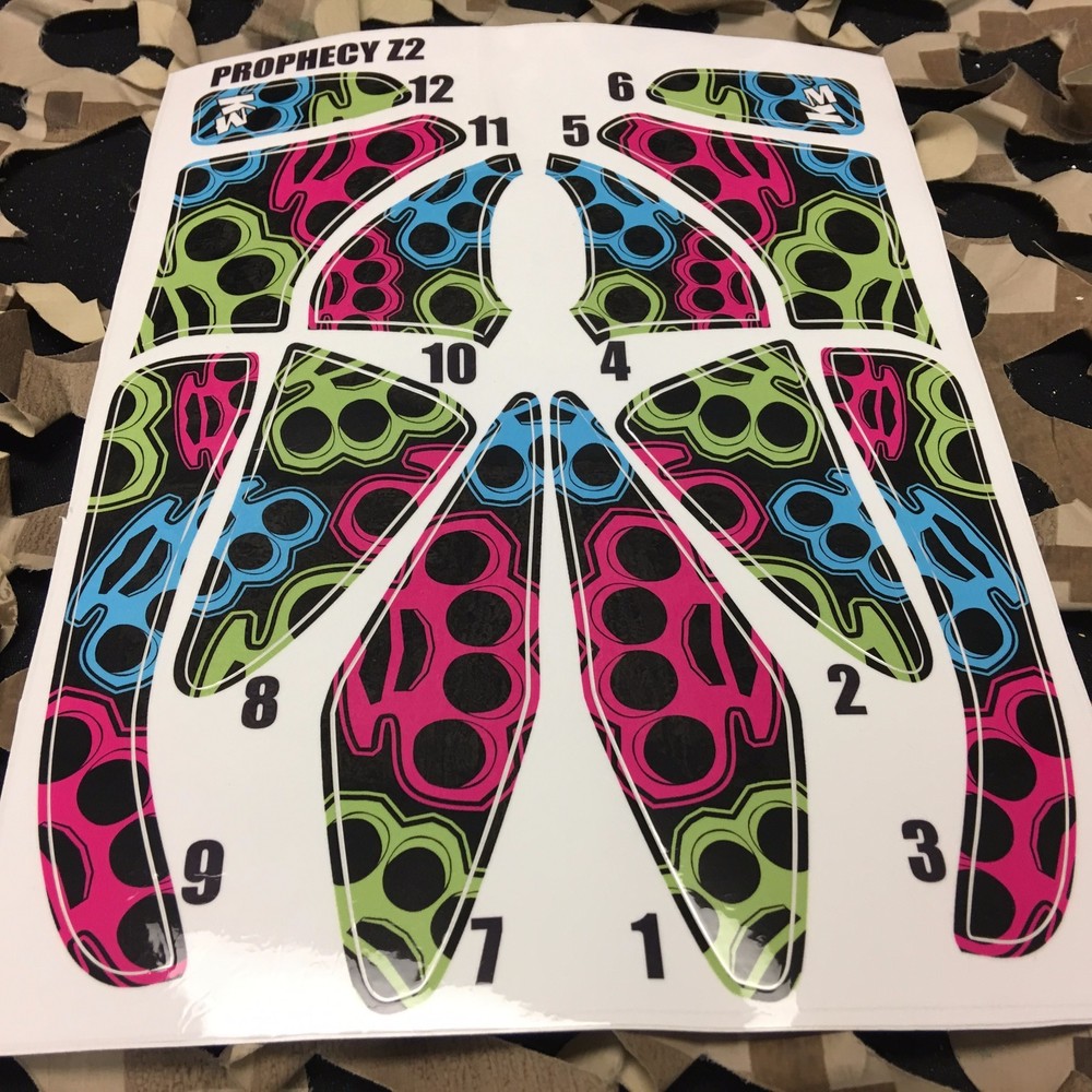 NEW KM Paintball Prophecy Loader Hopper Wrap - Knuckles