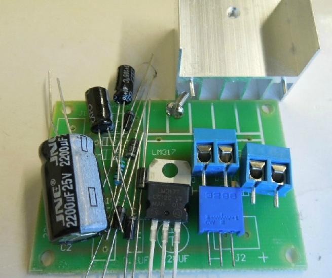 5PCS LM317 Adjustable Power Supply Board With Rectified AC DC Input DIY KIT