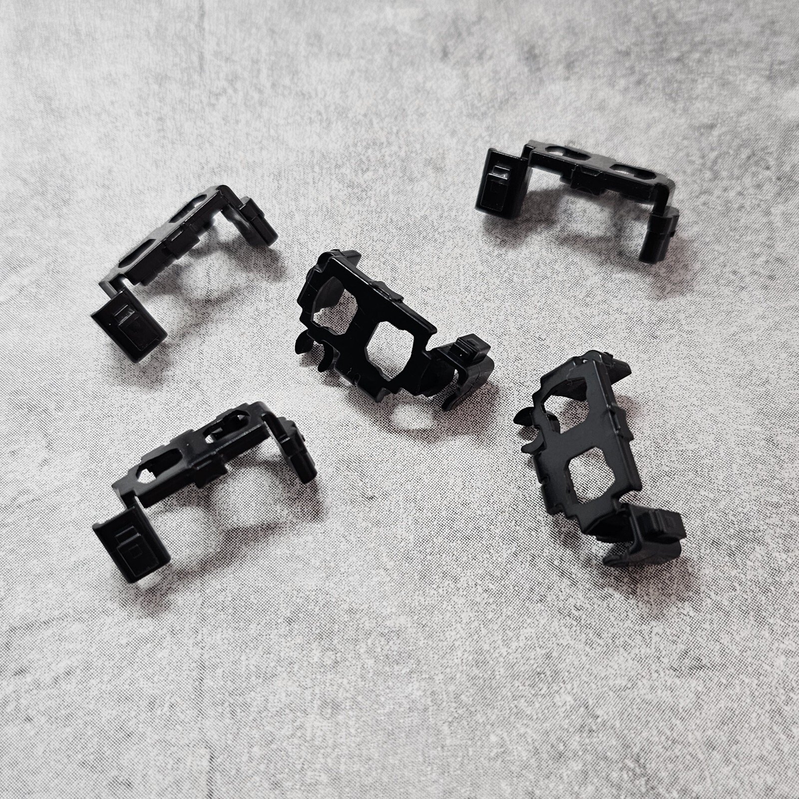 5pack Black Pistol Holster Belt Blocks Weapons Accessories for Minifigure B42136