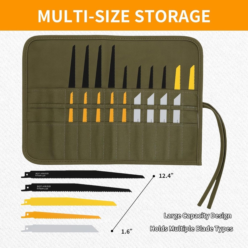 Portable Saw Blade Storage Case Lightweight Durable for Reciprocating Pruning
