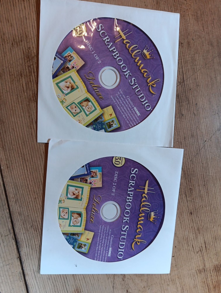 Hallmark Card Studio 2008 Deluxe Software Create Custom Cards + Scrapbook Studio