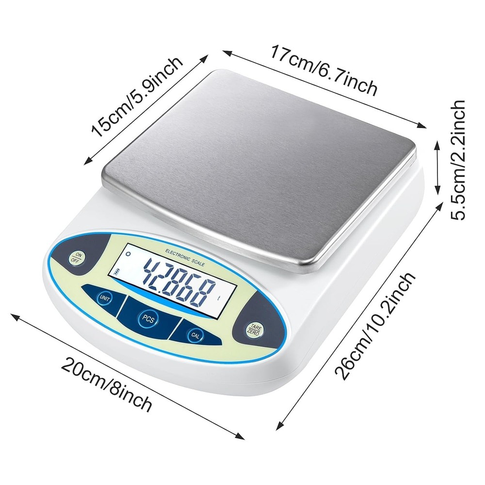 Mini 6000g High Precision Digital Scale with Quick Unit Conversion for All Needs