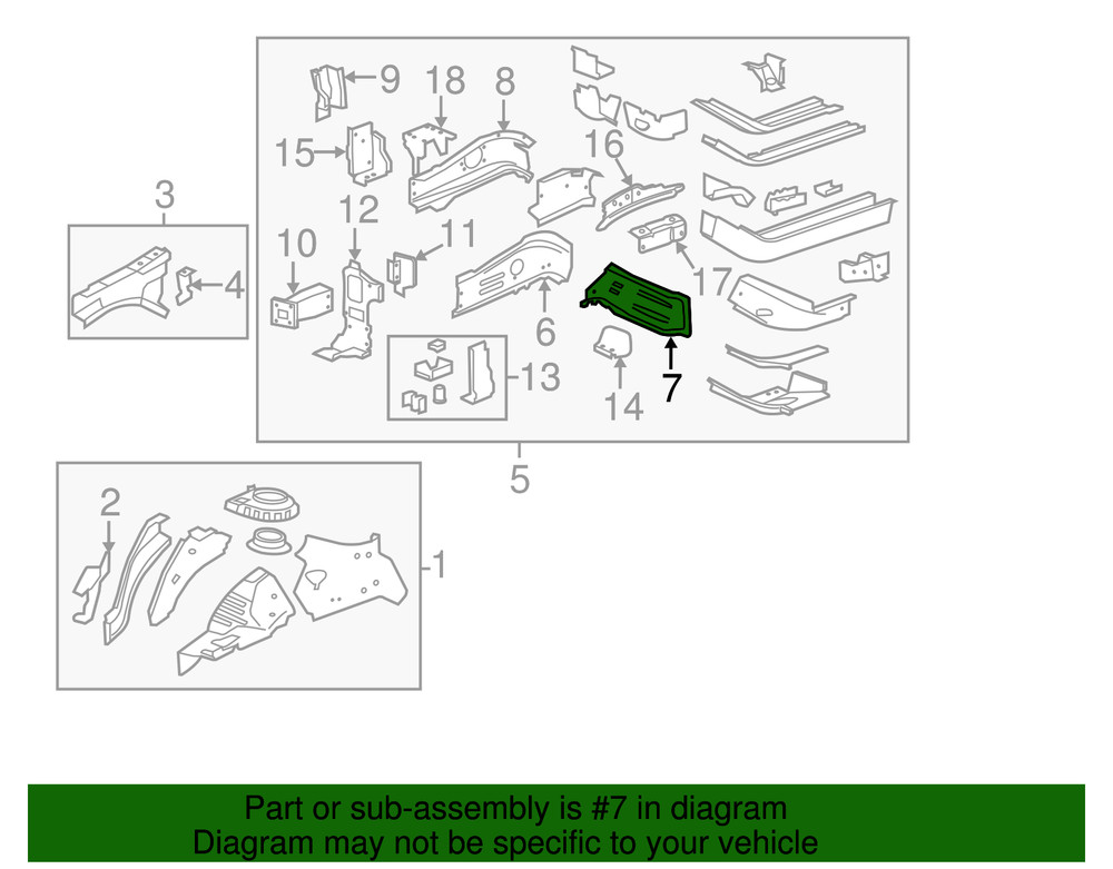 Genuine GM Outer Rail 15870205