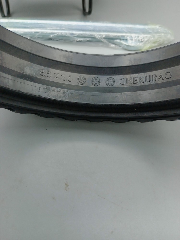 2 Pack - CHEKUBAO 8.5 x 2.0 - Solid Rubber Tires For Electric Scooters
