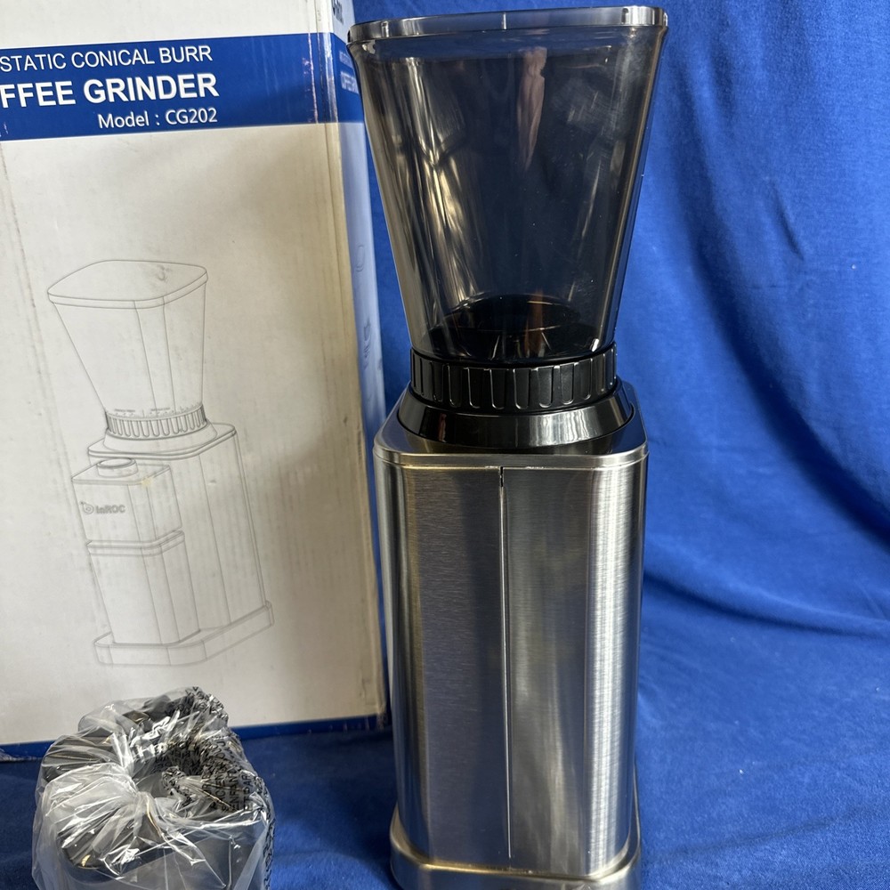 Anti-static Conical Burr Coffee Grinder, Adjustable Electric Mill, 48 Precise...