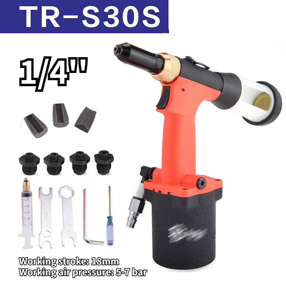 2.4-4.8mm Automatic Pneumatic Air Pull Nail Riveter Rivet Nut Gun Riveting Tool