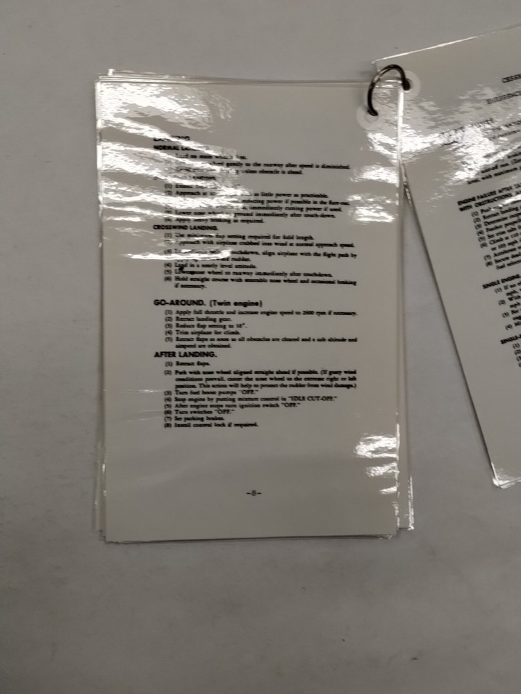 Cessna 310 Checklist (Laminated)-Copy