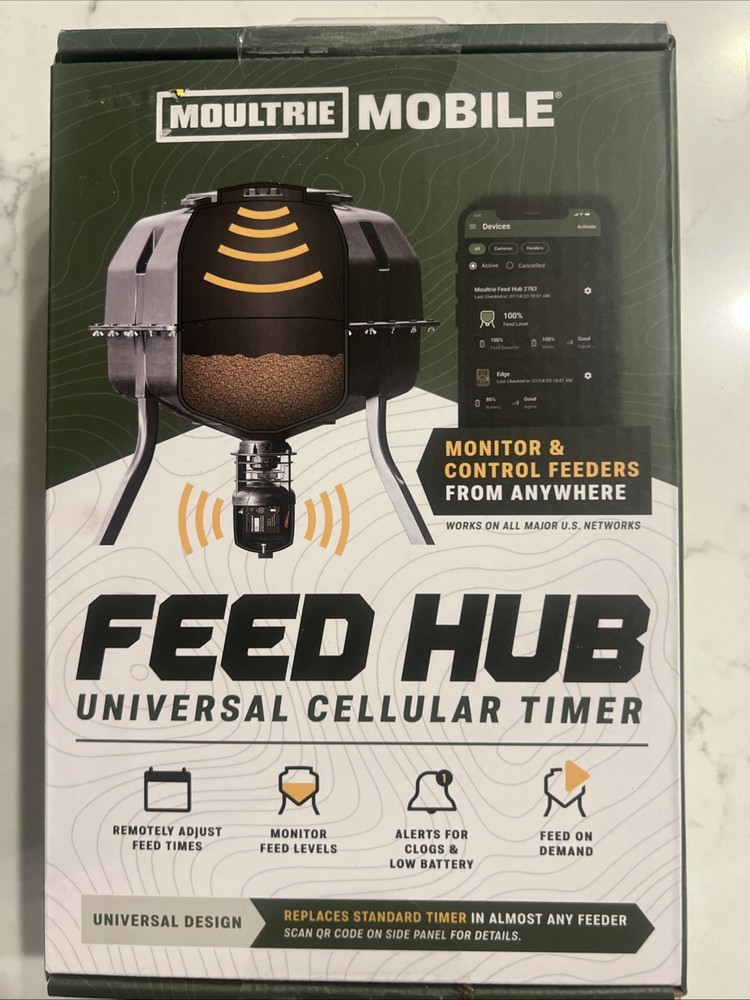 Moultrie Mobile Feed Hub Universal Cellular Timer - New Sealed Box