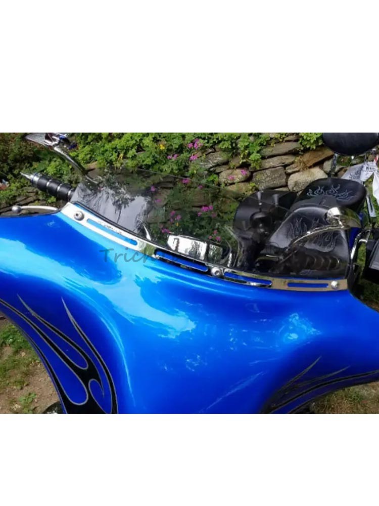 Fairing Windshield Windscreen Trim Chrome Fit For Harley Electra Glide 1996-2013