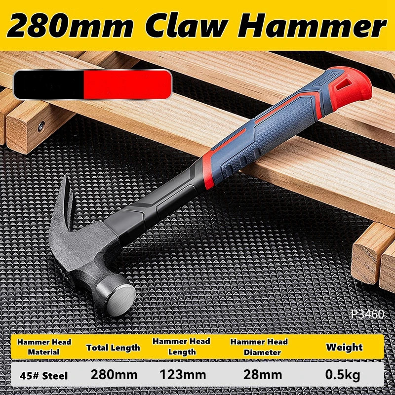 Multifunctional Claw Hammer Lightweight Carpentry Nail Tool