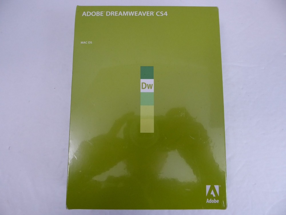 NEW Adobe Dreamweaver CS4 (MAC OS) Version Sealed Software