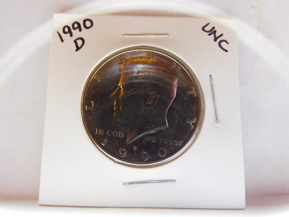 1990 D Uncirculated Kennedy Half Dollar-From U.S. Mint Set