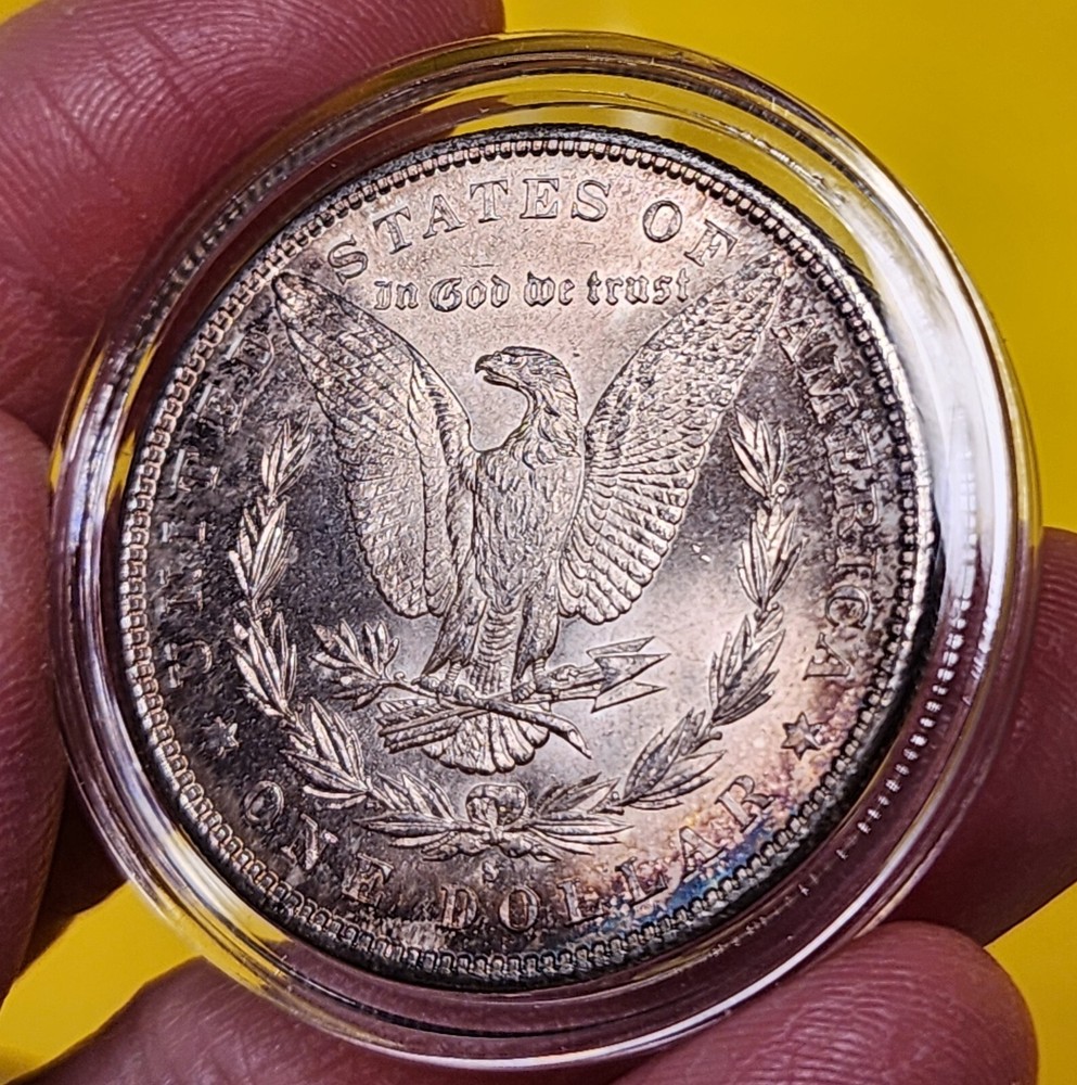 1881-S $1 Morgan Silver Dollar~TONED
