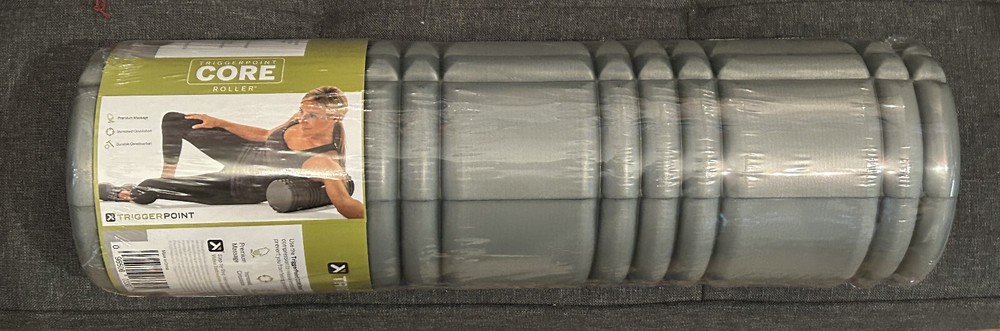 Trigger Point Performance 12" Solid Core Foam Roller - Gray Brand New Sealed S23