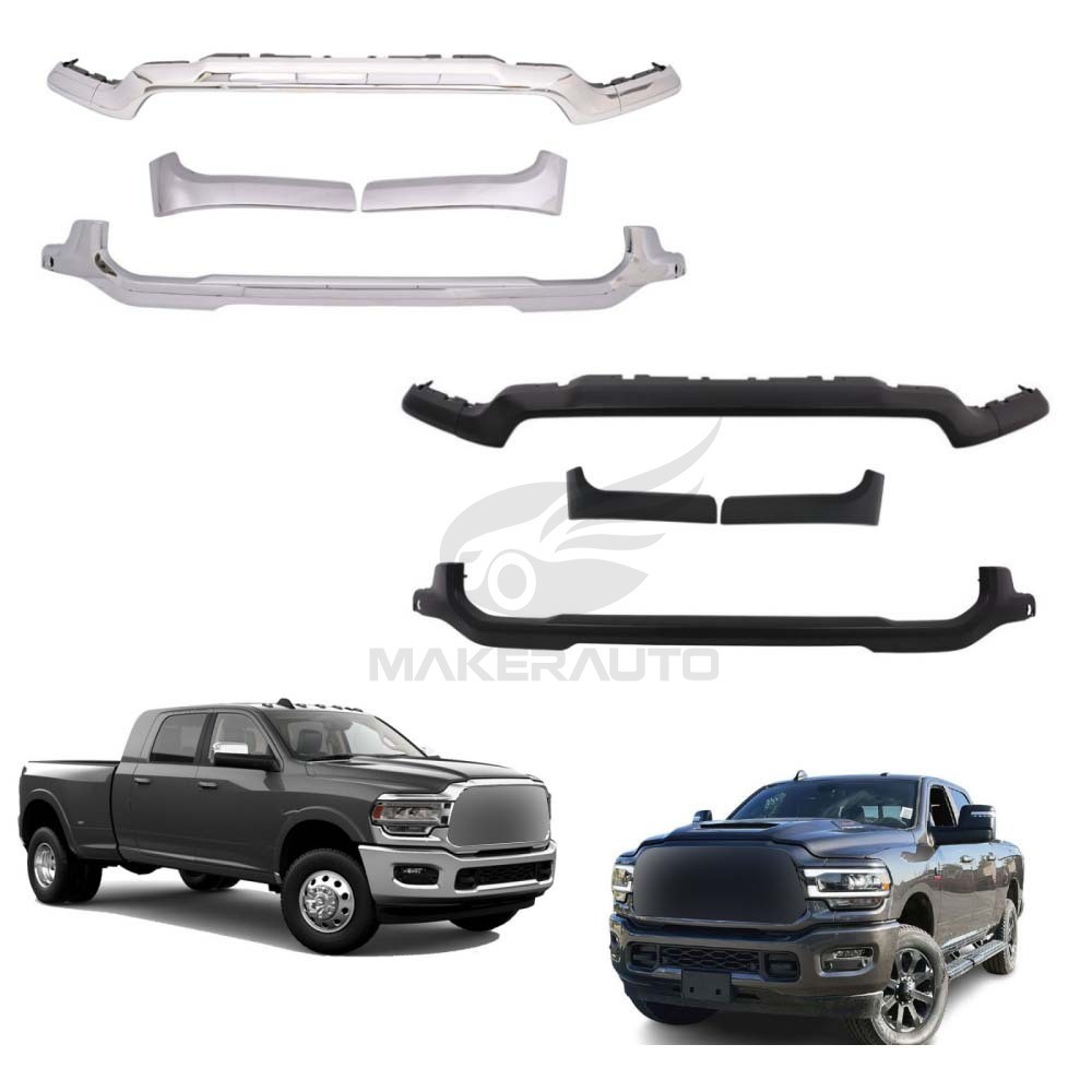 Front Upper Lower Bumper Grille Side Molding Trim For RAM 2500 3500 2019-2024