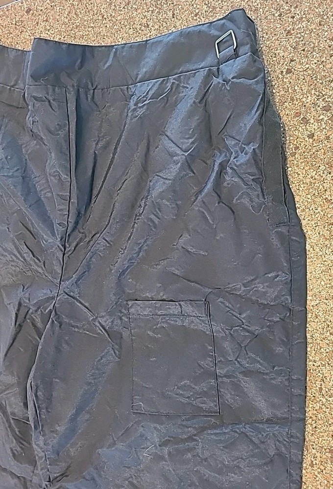 Fieldmaster- Casual Pull On Activewear- Snow Pants- Medium 34-36' Black Nylon