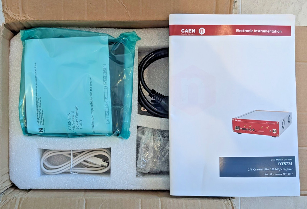 CAEN DT5724B 4 Channel 14 bit 100 MS/s Digitizer MCA Digital Pulse Processor DPP