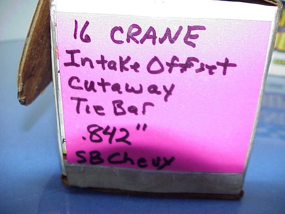 16 Crane Cutaway Solid Roller Lifters .842" Diameter 18° SB Chevy Intake Offset