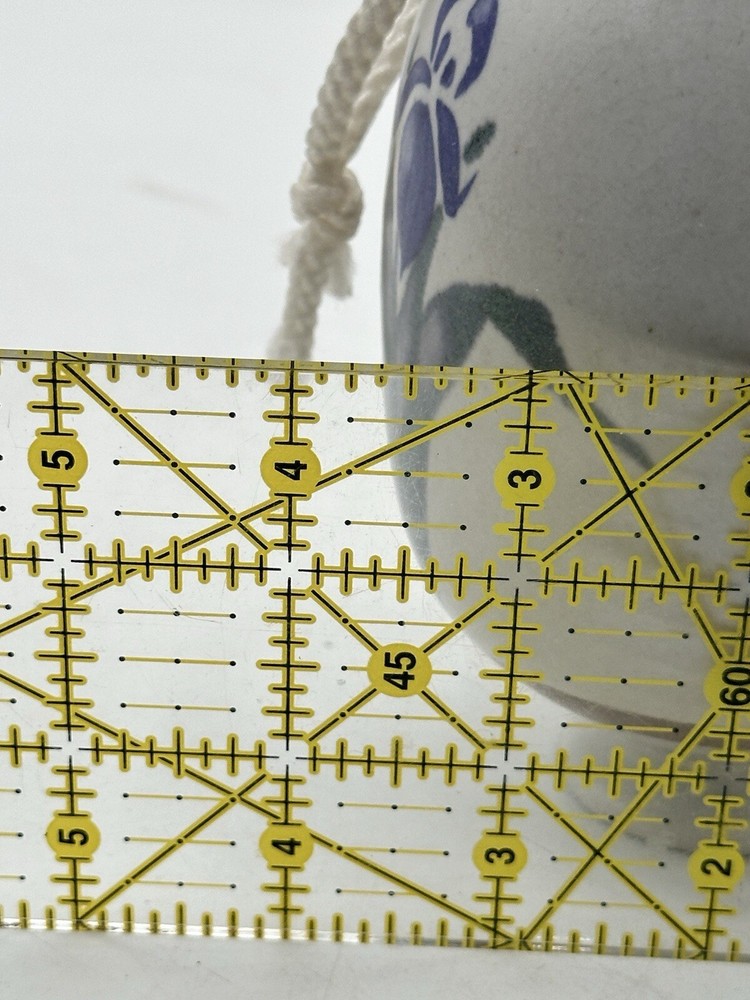 Stoneware Wasp Trap Hand Crafted Studio Pottery With Iris Flowers Signed